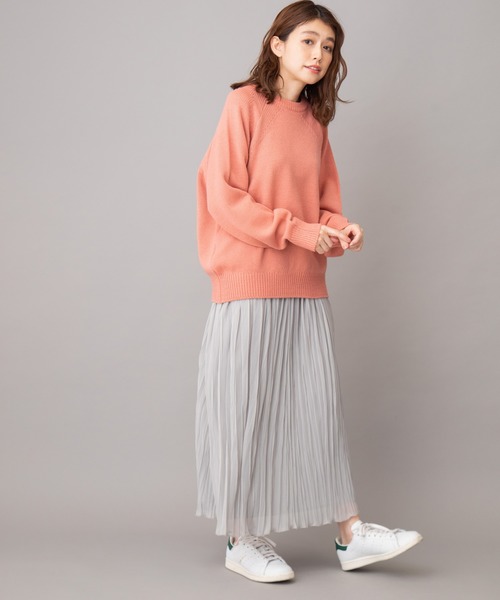 Munich（ミューニック）の「スプリングニット　バックジッププルオーバー（ニット/セーター・レディース・オフホワイト/エメラルド/ラベンダー/クリアイエロー/サーモンピンク・FREE）」の10枚目の写真