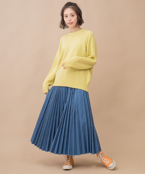 Munich（ミューニック）の「スプリングニット　バックジッププルオーバー（ニット/セーター・レディース・オフホワイト/エメラルド/ラベンダー/クリアイエロー/サーモンピンク・FREE）」の20枚目の写真