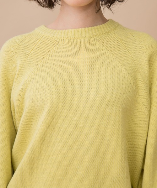 Munich（ミューニック）の「スプリングニット　バックジッププルオーバー（ニット/セーター・レディース・オフホワイト/エメラルド/ラベンダー/クリアイエロー/サーモンピンク・FREE）」の11枚目の写真