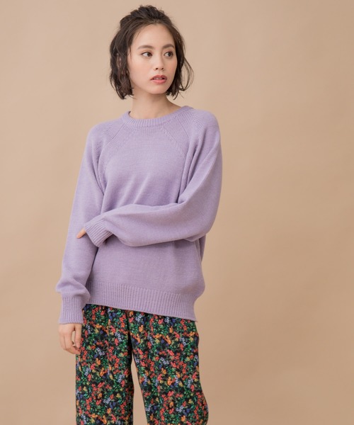 Munich（ミューニック）の「スプリングニット　バックジッププルオーバー（ニット/セーター・レディース・オフホワイト/エメラルド/ラベンダー/クリアイエロー/サーモンピンク・FREE）」の12枚目の写真