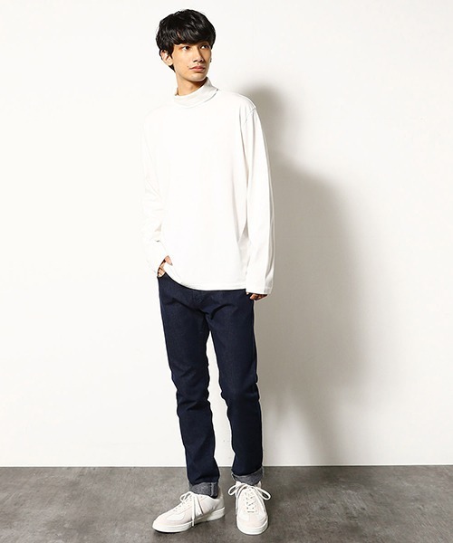 COMME　CA COMMUNE（コムサコミューン）の「スヴィンコットン　タートルネック　Tシャツ（Tシャツ/カットソー・メンズ・ホワイト/ブラック/ワイン/グレー・MEDIUM/LARGE）」の21枚目の写真