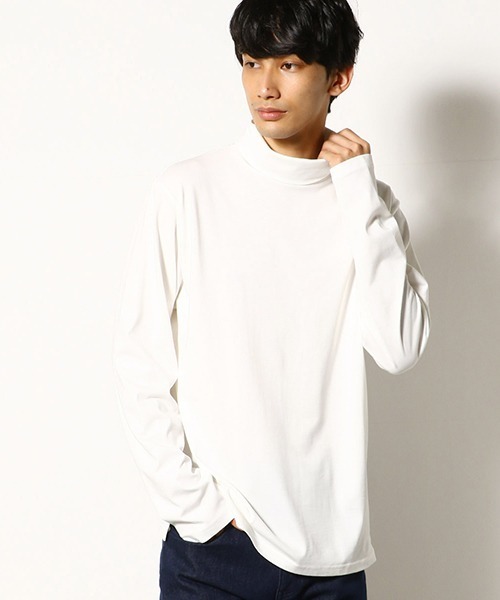 COMME　CA COMMUNE（コムサコミューン）の「スヴィンコットン　タートルネック　Tシャツ（Tシャツ/カットソー・メンズ・ホワイト/ブラック/ワイン/グレー・MEDIUM/LARGE）」の19枚目の写真