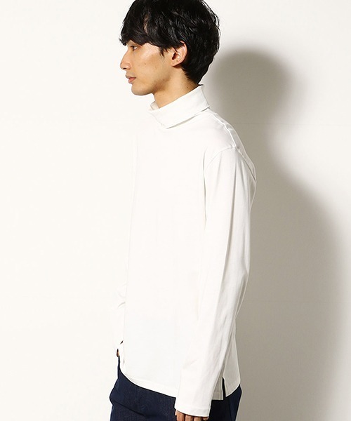 COMME　CA COMMUNE（コムサコミューン）の「スヴィンコットン　タートルネック　Tシャツ（Tシャツ/カットソー・メンズ・ホワイト/ブラック/ワイン/グレー・MEDIUM/LARGE）」の18枚目の写真
