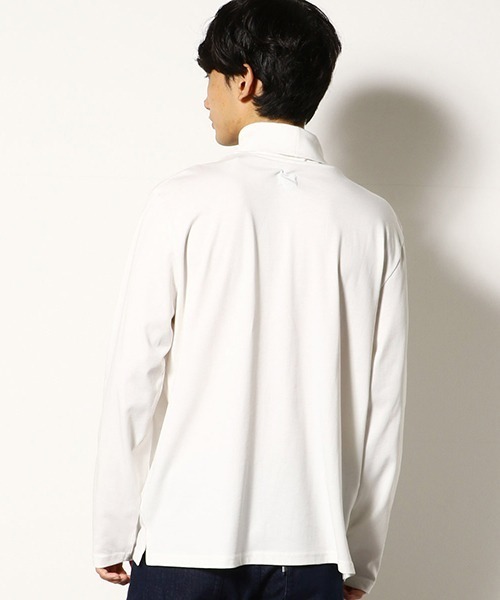 COMME　CA COMMUNE（コムサコミューン）の「スヴィンコットン　タートルネック　Tシャツ（Tシャツ/カットソー・メンズ・ホワイト/ブラック/ワイン/グレー・MEDIUM/LARGE）」の17枚目の写真