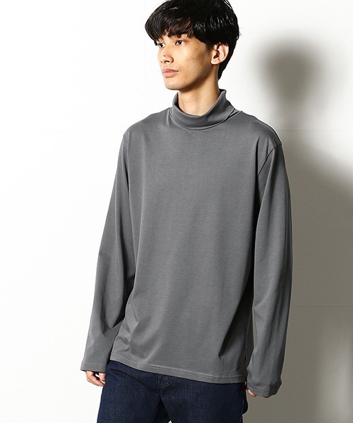COMME　CA COMMUNE（コムサコミューン）の「スヴィンコットン　タートルネック　Tシャツ（Tシャツ/カットソー・メンズ・ホワイト/ブラック/ワイン/グレー・MEDIUM/LARGE）」の16枚目の写真