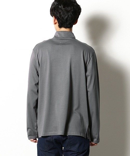 COMME　CA COMMUNE（コムサコミューン）の「スヴィンコットン　タートルネック　Tシャツ（Tシャツ/カットソー・メンズ・ホワイト/ブラック/ワイン/グレー・MEDIUM/LARGE）」の14枚目の写真