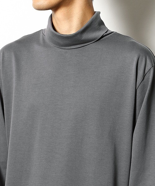 COMME　CA COMMUNE（コムサコミューン）の「スヴィンコットン　タートルネック　Tシャツ（Tシャツ/カットソー・メンズ・ホワイト/ブラック/ワイン/グレー・MEDIUM/LARGE）」の12枚目の写真