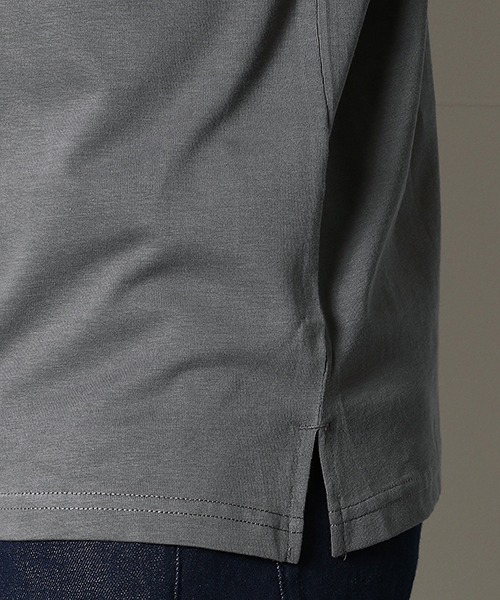 COMME　CA COMMUNE（コムサコミューン）の「スヴィンコットン　タートルネック　Tシャツ（Tシャツ/カットソー・メンズ・ホワイト/ブラック/ワイン/グレー・MEDIUM/LARGE）」の9枚目の写真