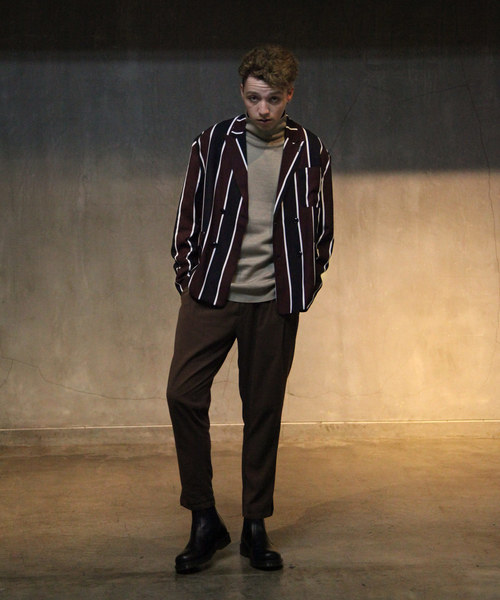 NILWAY（ニルウェイ）の「【Nilway】ドレープポリトロダブルテーラードジャケット（テーラードジャケット・メンズ・ブラック/ベージュ/グレイッシュベージュ/ブラウン/アイボリー/レッド系その他/ベージュ系その他/ブラック系その他・MEDIUM/LARGE/X-LARGE）」の13枚目の写真