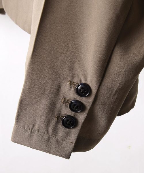 NILWAY（ニルウェイ）の「【Nilway】ドレープポリトロダブルテーラードジャケット（テーラードジャケット・メンズ・ブラック/ベージュ/グレイッシュベージュ/ブラウン/アイボリー/レッド系その他/ベージュ系その他/ブラック系その他・MEDIUM/LARGE/X-LARGE）」の14枚目の写真