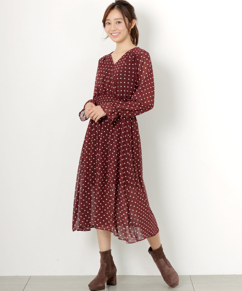 ウエストシャーリングドットワンピース ワンピース Misch Masch ミッシュマッシュ のワンピース ウエストシャーリングドットワンピース をセール価格で購入できます Misch ワンピース セール Masch ミッシュマッシュ のファッション
