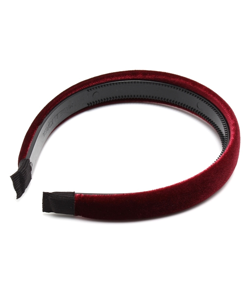 WEGO（ウィゴー）の「WEGO/ベロアカチューシャ（カチューシャ・レディース・ブラック/グリーン/ネイビー/ピンク/ワイン・FREE）」の5枚目の写真