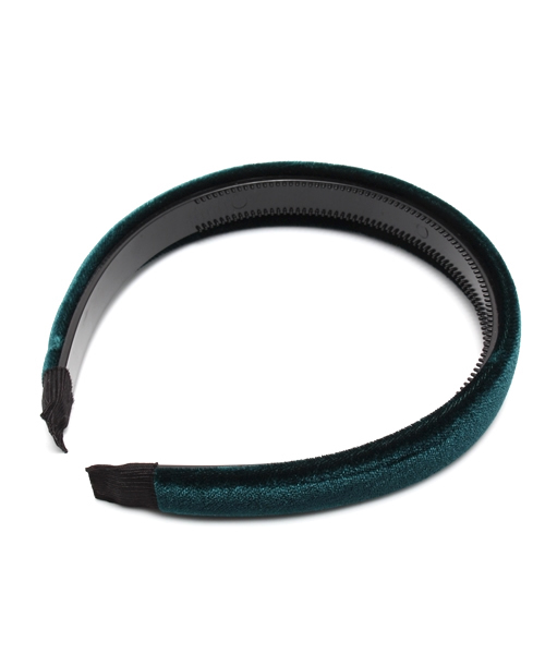 WEGO（ウィゴー）の「WEGO/ベロアカチューシャ（カチューシャ・レディース・ブラック/グリーン/ネイビー/ピンク/ワイン・FREE）」の3枚目の写真