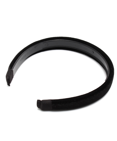 WEGO（ウィゴー）の「WEGO/ベロアカチューシャ（カチューシャ・レディース・ブラック/グリーン/ネイビー/ピンク/ワイン・FREE）」の2枚目の写真