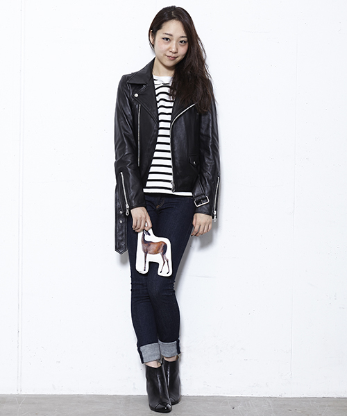 MID by MIDWEST（ミッド バイ ミッドウエスト）の「MID by MIDWEST ９分袖ボーダーカットソー（Tシャツ/カットソー・レディース・ホワイト/ネイビー・FREE）」の15枚目の写真