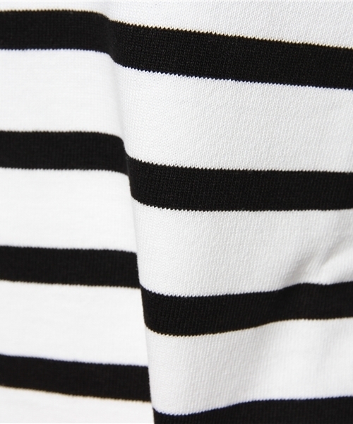 MID by MIDWEST（ミッド バイ ミッドウエスト）の「MID by MIDWEST ９分袖ボーダーカットソー（Tシャツ/カットソー・レディース・ホワイト/ネイビー・FREE）」の3枚目の写真