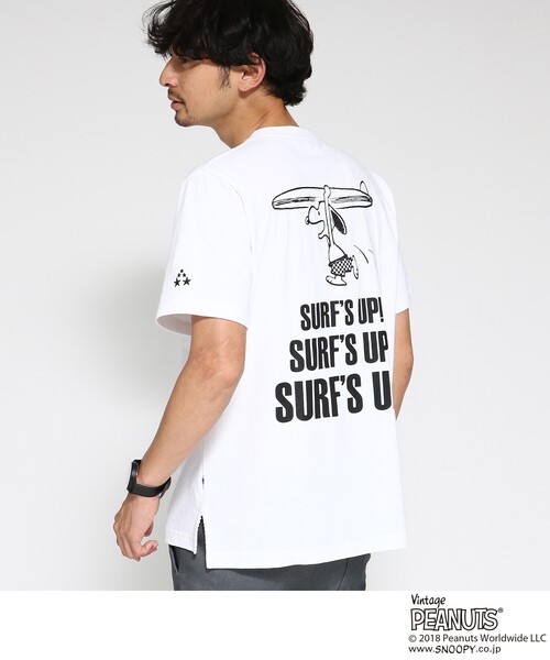 セール ブランド古着 半袖tシャツ Basecontrolコラボ Tシャツ カットソー Peanuts ピーナッツ のファッション通販 Zozoused