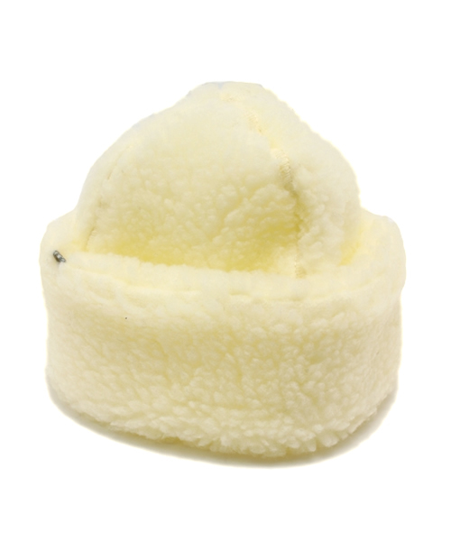 BEAMS BOY（ビームスボーイ）の「decho / ボア ハット（ハット・レディース・ナチュラル/ネイビー・ONE SIZE）」の2枚目の写真