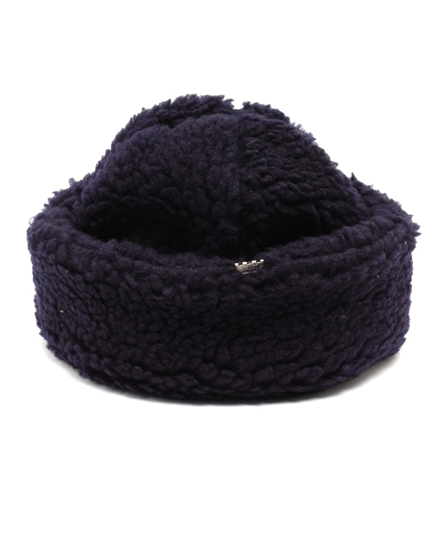 BEAMS BOY（ビームスボーイ）の「decho / ボア ハット（ハット・レディース・ナチュラル/ネイビー・ONE SIZE）」の6枚目の写真