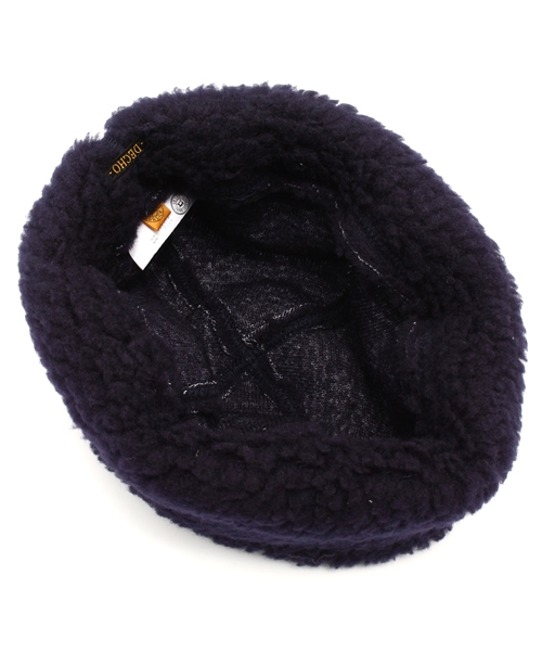 BEAMS BOY（ビームスボーイ）の「decho / ボア ハット（ハット・レディース・ナチュラル/ネイビー・ONE SIZE）」の9枚目の写真