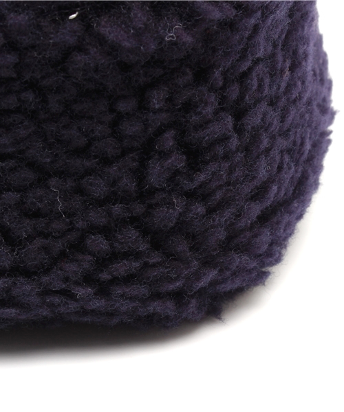 BEAMS BOY（ビームスボーイ）の「decho / ボア ハット（ハット・レディース・ナチュラル/ネイビー・ONE SIZE）」の3枚目の写真