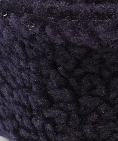 BEAMS BOY（ビームスボーイ）の「decho / ボア ハット（ハット・レディース・ナチュラル/ネイビー・ONE SIZE）」の4枚目の写真