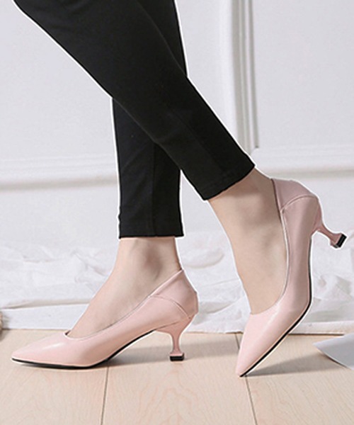 STYLEBLOCK(スタイルブロック)の「2WAYかかと折り可能ポインテッドトゥヒールパンプス(パンプス・レディース・ベージュ/ブラック/ピンク・36/39/35/37/34/38)」の1枚目の写真