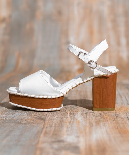 SpRay（スプレイ）の「ステッチ厚底サンダル（サンダル・レディース・ブラック/オフホワイト・X-LARGE/LARGE/MEDIUM）」の9枚目の写真