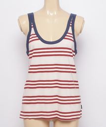RVCA レディース FERRIS STRIPED RINGER タンクトップ/ルーカ ノースリーブ ボーダー