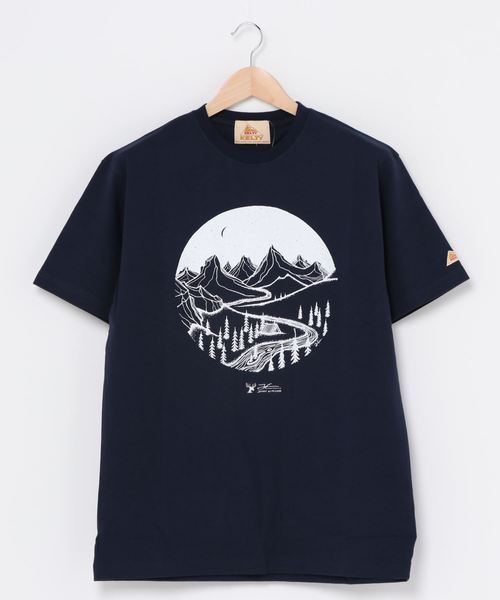 KELTY(ケルティ)の「KELTY ジョナス・クレアッソン×KELTY プリントTシャツ/JONAS CLAESSON TEE MOUNTAIN HOME(Tシャツ/カットソー・レディース・ホワイト/ブラック/ネイビー・M/L/S/XS/XL)」の3枚目の写真