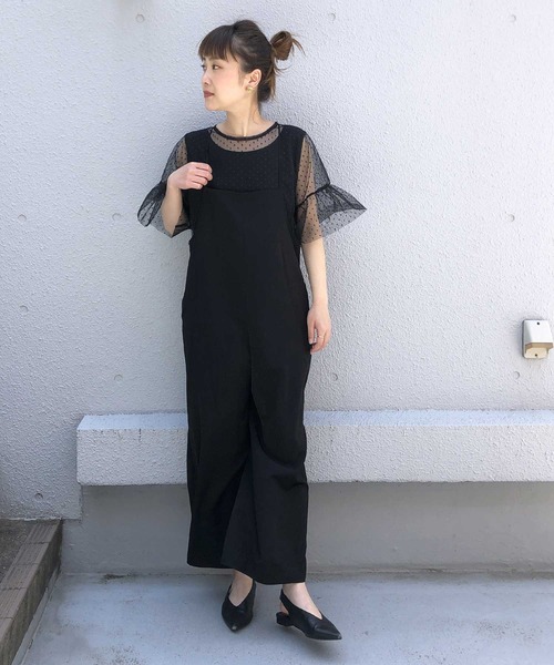 PICCIN（ピッチン）の「袖フレアドットチュールプルオーバー（Tシャツ/カットソー・レディース・ホワイト系その他/ブラック系その他・M）」の17枚目の写真