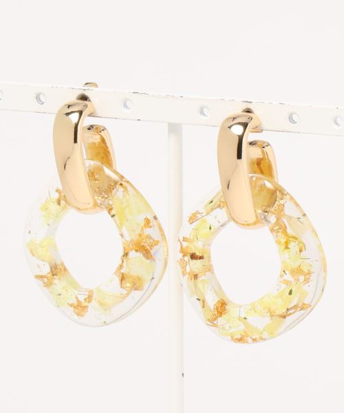 apres jour(アプレジュール)の「【apres jour×ARIAZ】ドライフラワーリングピアス(ピアス(両耳用)・レディース・パープル/ラベンダー/イエロー・FREE)」の7枚目の写真