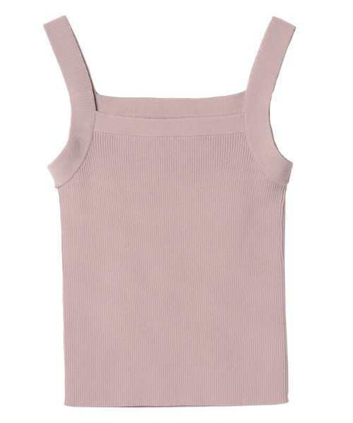 EIMY ISTOIRE（エイミーイストワール）の「シンプルリブタンクトップ（タンクトップ・レディース・ホワイト/ブラック/サックスブルー/ピンク/オレンジ/ミント/ラベンダー・FREE）」の6枚目の写真