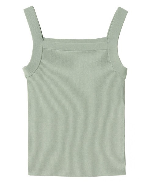 EIMY ISTOIRE（エイミーイストワール）の「シンプルリブタンクトップ（タンクトップ・レディース・ホワイト/ブラック/サックスブルー/ピンク/オレンジ/ミント/ラベンダー・FREE）」の3枚目の写真