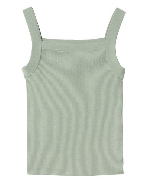 EIMY ISTOIRE（エイミーイストワール）の「シンプルリブタンクトップ（タンクトップ・レディース・ホワイト/ブラック/サックスブルー/ピンク/オレンジ/ミント/ラベンダー・FREE）」の17枚目の写真