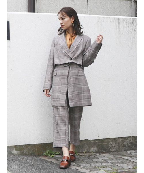 dazzlin（ダズリン）の「コンパクトショートジャケット（テーラードジャケット・レディース・その他1/キャメル/ブラック・FREE）」の22枚目の写真