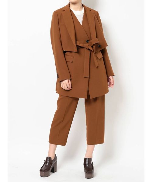 dazzlin（ダズリン）の「コンパクトショートジャケット（テーラードジャケット・レディース・その他1/キャメル/ブラック・FREE）」の18枚目の写真