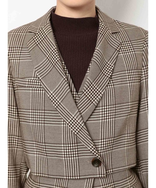 dazzlin（ダズリン）の「コンパクトショートジャケット（テーラードジャケット・レディース・その他1/キャメル/ブラック・FREE）」の13枚目の写真