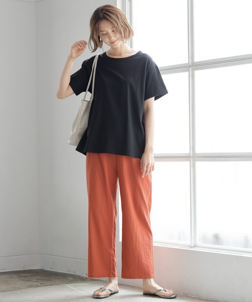 LEPSIM(レプシィム)の「バックツイストサマミエプルオーバー 891210(Tシャツ/カットソー・レディース・オフホワイト/ブラック/ダークブラウン/ミント・FREE)」の9枚目の写真
