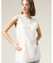 Back Crossed Button Tank Top/バッククロスボタンタンクトップ