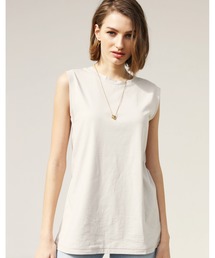 Back Crossed Button Tank Top/バッククロスボタンタンクトップ