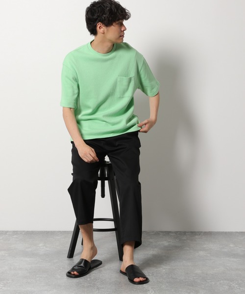 LAKOLE（ラコレ）の「リラックスワイドチノパンツ / LAKOLE（チノパンツ・メンズ・アイボリー/ブラウン/ブラック/ベージュ・LARGE/MEDIUM）」の6枚目の写真