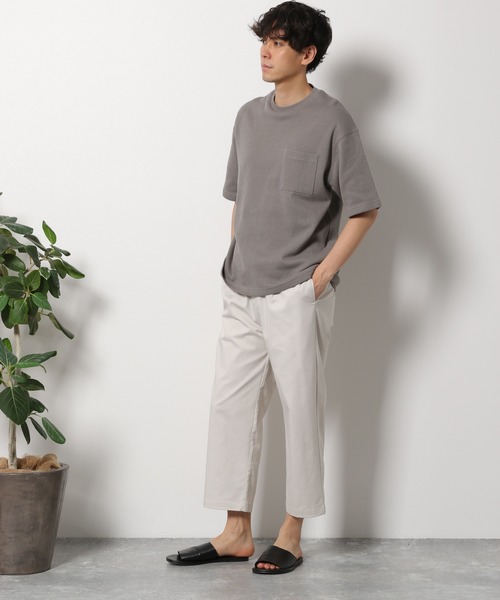 LAKOLE（ラコレ）の「リラックスワイドチノパンツ / LAKOLE（チノパンツ・メンズ・アイボリー/ブラウン/ブラック/ベージュ・LARGE/MEDIUM）」の8枚目の写真