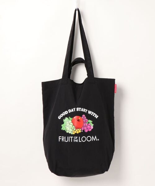FRUIT OF THE LOOM（フルーツオブザルーム）の「MULTI COLOR TOTE BAG M / トートバッグ / A4 / ユニセックス  / ギフト プレゼント（トートバッグ・レディース・ホワイト/ブラック・FREE）」の6枚目の写真