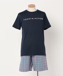TOMMY HILFIGER（トミーヒルフィガー）の「TOMMY HILFIGER メンズ COLOR BLOCK COTTON CN SS SHORT SET セットアップ 5339-1215（ルームウェア/パジャマ）」