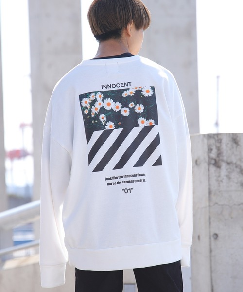 グラフィックプリント スウェットシャツ - オフホワイト | ZARA