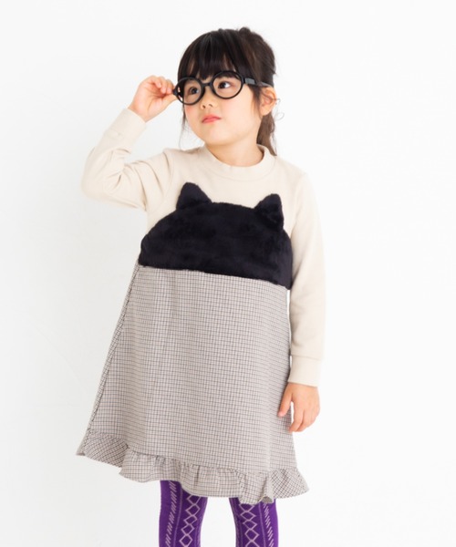 Nino ニノ の 130 ワンピース ねこボア ワンピース Wear Nino ニノ の 130 ワンピース ねこボア ワンピース Wear