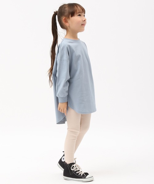 GLOBAL WORK（グローバルワーク）の「【キッズ】スソフリーカットリブパンツ/893363（その他パンツ・キッズ・イエロー/グレー/ブラック/スカイブルー/ベージュ/ミント/ライトベージュ/ピンク系その他/グレー系その他4/ライトブルー/ライトパープル・120cm/130cm/140cm/110cm/100cm/160cm/150cm）」の12枚目の写真