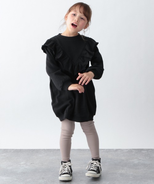 GLOBAL WORK（グローバルワーク）の「【キッズ】スソフリーカットリブパンツ/893363（その他パンツ・キッズ・イエロー/グレー/ブラック/スカイブルー/ベージュ/ミント/ライトベージュ/ピンク系その他/グレー系その他4/ライトブルー/ライトパープル・120cm/130cm/140cm/110cm/100cm/160cm/150cm）」の16枚目の写真