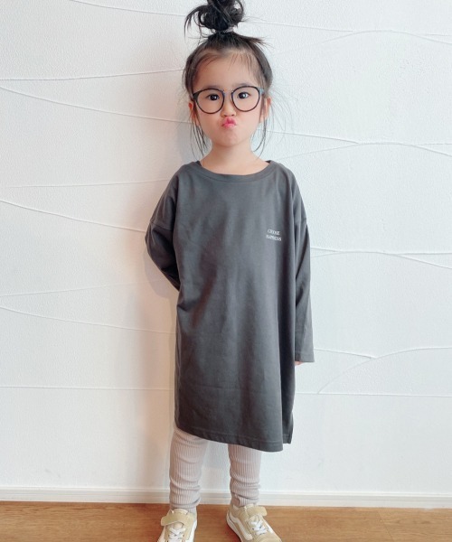 GLOBAL WORK（グローバルワーク）の「【キッズ】スソフリーカットリブパンツ/893363（その他パンツ・キッズ・イエロー/グレー/ブラック/スカイブルー/ベージュ/ミント/ライトベージュ/ピンク系その他/グレー系その他4/ライトブルー/ライトパープル・120cm/130cm/140cm/110cm/100cm/160cm/150cm）」の15枚目の写真